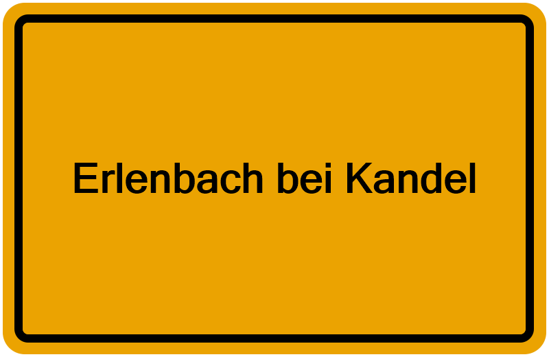 Handelsregisterauszug Erlenbach bei Kandel